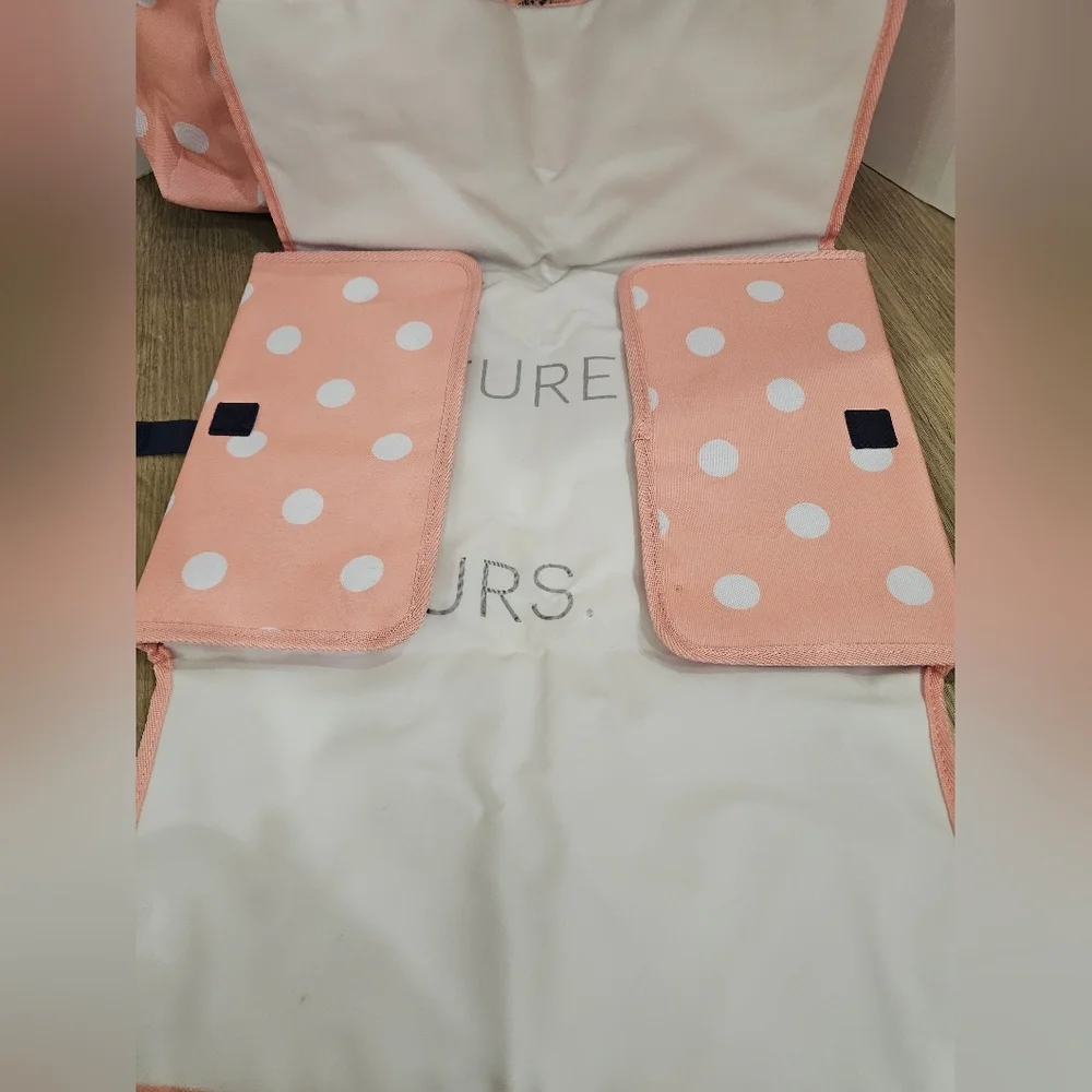 Herschel Supply Co. Strand Sprout Diaper Bag - Peach Polka Dot/Navy